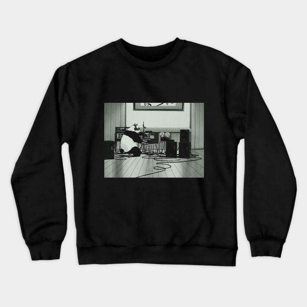 Genma DJ Panda Saotome Crewneck Sweatshirt by GunDan